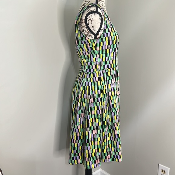 Calvin Klein Multi Color Fit and Flare Dress -B4 - Picture 3 of 6